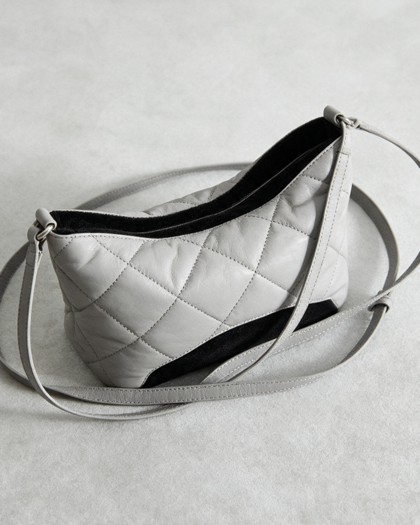 White Quilted Puffer Crossbody